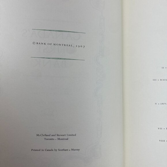 Canada's First Bank : A History Of The Bank Of Montreal Volume 2 Only - Picture 9 of 10